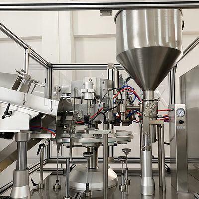 Máquina de enchimento e vedação de pomadas de 2 kW