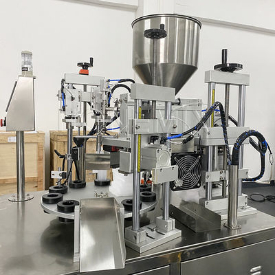 Máquina de enchimento e vedação de tubos de plástico por ultra-som rotativo semiautomática