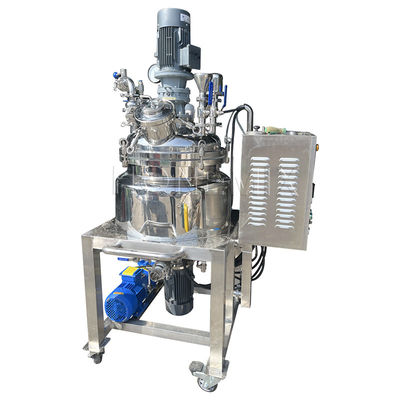 Máquina de mistura de emulsificação a vácuo de 380 V Tanque homogeneizante Tipo fixo