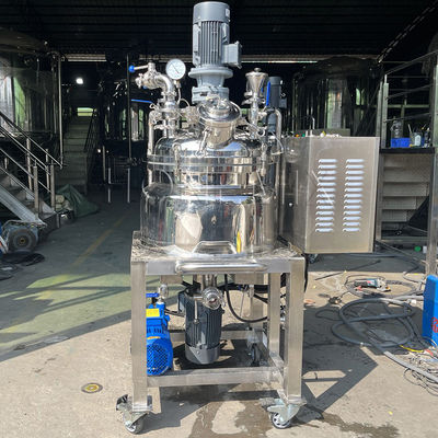 Máquina de mistura de emulsificação a vácuo de 380 V Tanque homogeneizante Tipo fixo