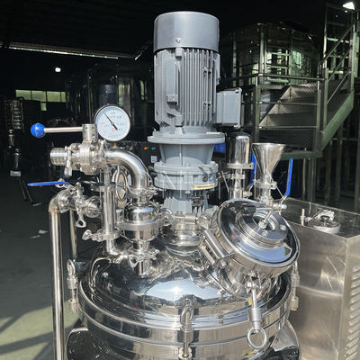 Máquina de mistura de emulsificação a vácuo de 380 V Tanque homogeneizante Tipo fixo