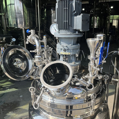 Máquina de mistura de emulsificação a vácuo de 380 V Tanque homogeneizante Tipo fixo