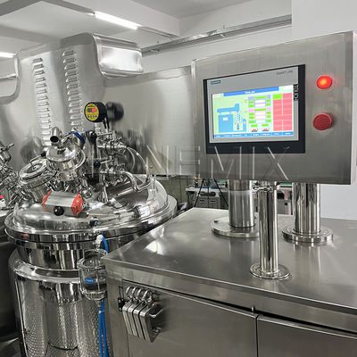 Equipamento de emulsificação automático homogeneizador a vácuo emulsionador de dupla elevação