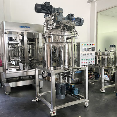 Máquina de mistura de emulsionadores de vácuo de creme Motor horizontal bidirecional de mistura