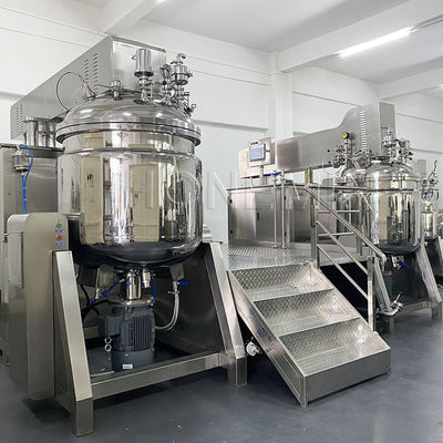 Máquina de mistura de emulsificantes homogeneizantes a vácuo PLC Combinação personalizada