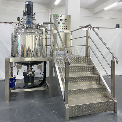 Tanque de homogeneização de misturador emulsionante de vácuo para pasta de shampoo