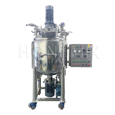 300L misturador emulsionante de vácuo de alta cisalhamento móvel para pomada de chaleira