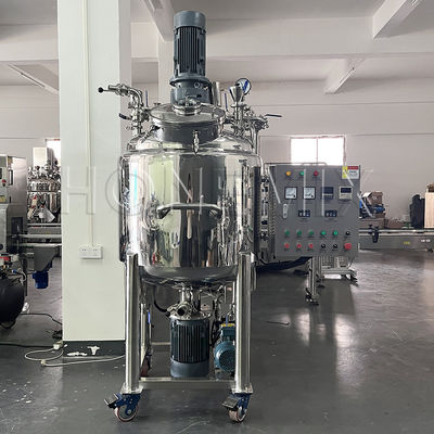 300L misturador emulsionante de vácuo de alta cisalhamento móvel para pomada de chaleira