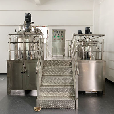 Máquina de mistura de cor de cabelo a vácuo Homogeneizante Emulsionante Mixer de corantes capilares