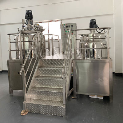 Máquina de mistura de cor de cabelo a vácuo Homogeneizante Emulsionante Mixer de corantes capilares