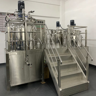 Máquina de mistura de cor de cabelo a vácuo Homogeneizante Emulsionante Mixer de corantes capilares