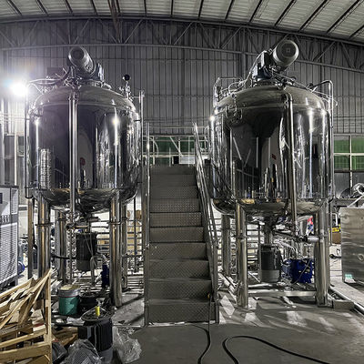Máquina de emulsificação higiênica de alta cortina Máquina de mistura de loção de soro Cosméticos
