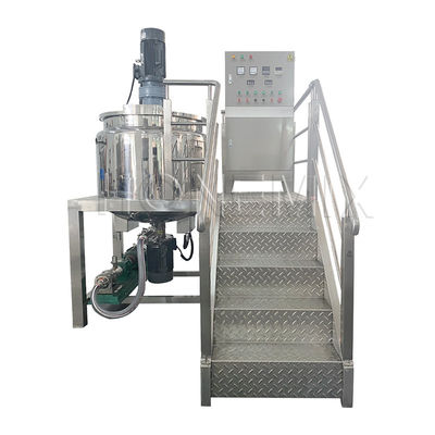 Pequena máquina de fazer sabão líquido 300L máquina de misturar shampoo com agitador