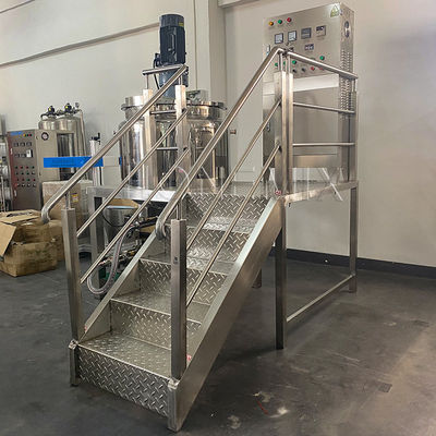 Pequena máquina de fazer sabão líquido 300L máquina de misturar shampoo com agitador
