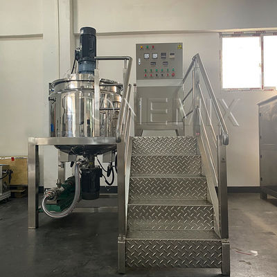 Pequena máquina de fazer sabão líquido 300L máquina de misturar shampoo com agitador