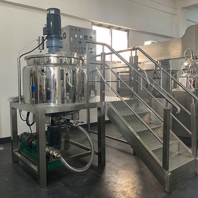Pequena máquina de fazer sabão líquido 300L máquina de misturar shampoo com agitador