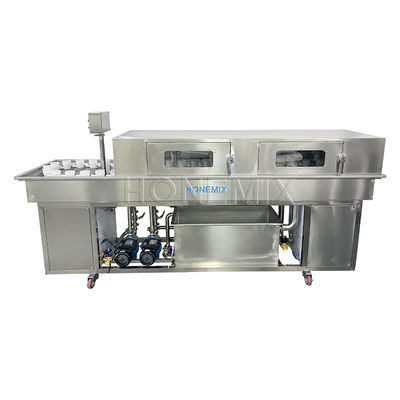 Equipamento auxiliar rotativo Máquina de lavar garrafas de linha dupla de 1,25 kW