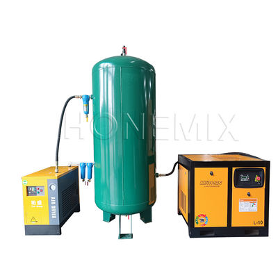 Equipamento auxiliar poderoso 7.5KW / 10HP Compressor de ar de parafuso