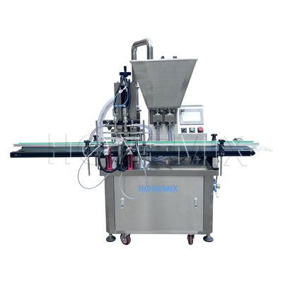 Máquina de enchimento automática de engrenagens, bomba de engrenagem, loção de banho, duas cabeças, material de alimentação pneumático