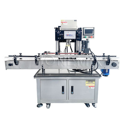 Equipamento de vedação automática de quatro rodas Máquina redonda de vedação de tampa de garrafa