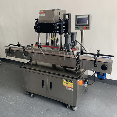 Equipamento de vedação automática de quatro rodas Máquina redonda de vedação de tampa de garrafa