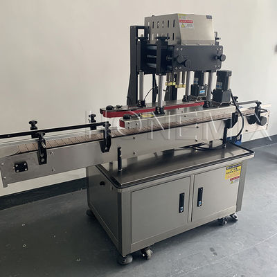 Equipamento de vedação automática de quatro rodas Máquina redonda de vedação de tampa de garrafa