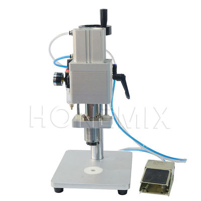 Máquina semiautomática de fechamento de frascos de aço inoxidável