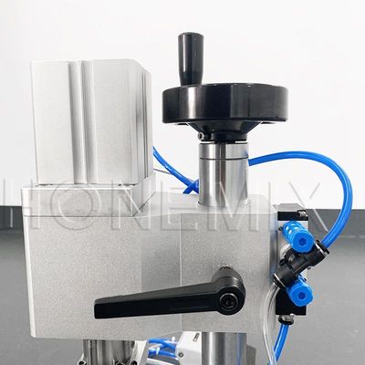 Máquina semiautomática de fechamento de frascos de aço inoxidável