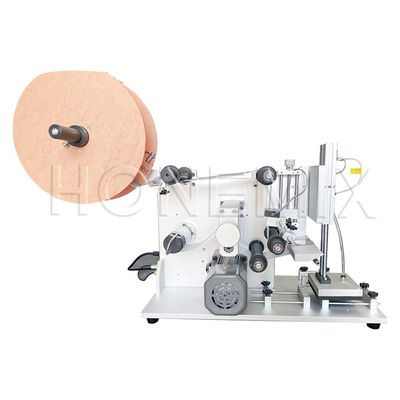 Máquina de rotulagem de adesivos semiautomática de 100W aplicador de etiquetas de garrafas planas