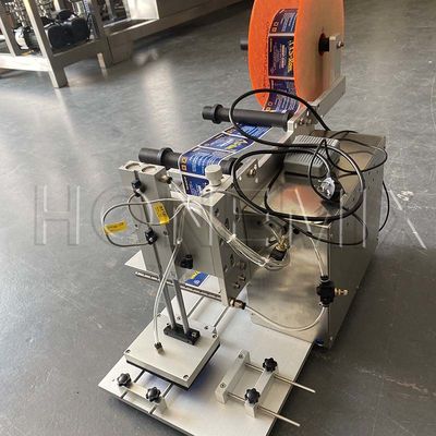 Máquina de rotulagem de adesivos semiautomática de 100W aplicador de etiquetas de garrafas planas