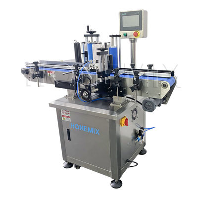 Máquina de rotulagem automática de adesivos verticais personalizada para garrafa redonda