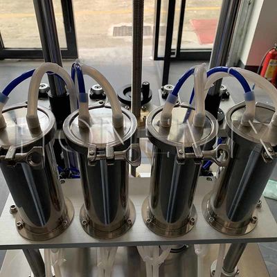 Equipamento de fabricação de perfumes líquidos Quatro cabeças Máquina automática de enchimento de perfumes