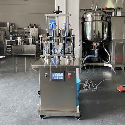 Equipamento de fabricação de perfumes líquidos Quatro cabeças Máquina automática de enchimento de perfumes