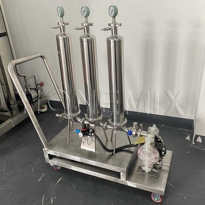 Máquina de fabricação de perfume líquido Filtro de perfume de três estágios de aço inoxidável
