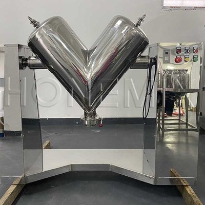 Máquina de mistura de pó seco em forma de V SUS316L Protein Powder Mixer CE