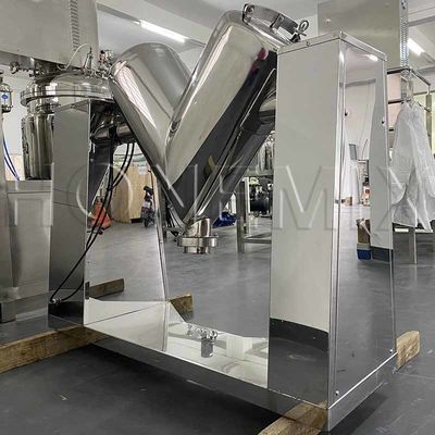 Máquina de mistura de pó seco em forma de V SUS316L Protein Powder Mixer CE