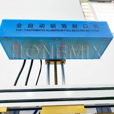 Máquina de embalagem semiautomática 3KW Fecho de folha de alumínio para tampa de garrafa