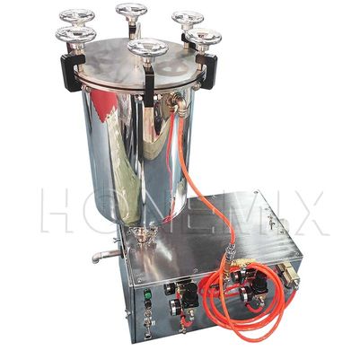 Máquina de preenchimento de pressão de creme espesso de maquiagem semiautomática