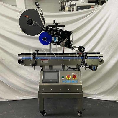 Máquina de rotulagem semiautomática pequena 220V / 50Hz máquina de rotulagem de superfície plana