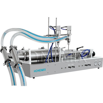 Cosméticos Máquina de enchimento de duas cabeças Máquina de enchimento horizontal de pistão CE