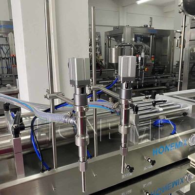 Cosméticos Máquina de enchimento de duas cabeças Máquina de enchimento horizontal de pistão CE