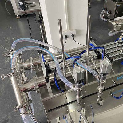 Cosméticos Máquina de enchimento de duas cabeças Máquina de enchimento horizontal de pistão CE