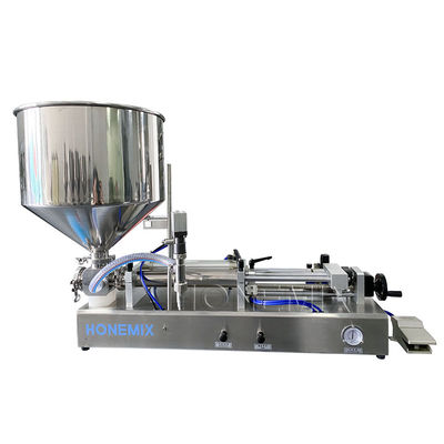 Máquina de enchimento de gel de desinfetante horizontal Uma bocal Máquina de enchimento semi-automática