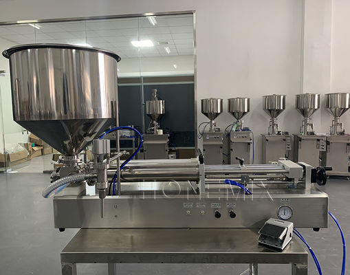 Máquina de enchimento de gel de desinfetante horizontal Uma bocal Máquina de enchimento semi-automática