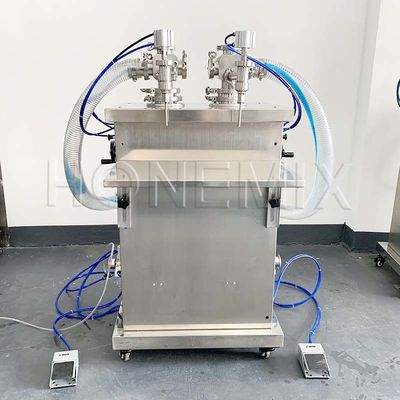 Máquina de enchimento de garrafas de shampoo automático vertical com dois bicos