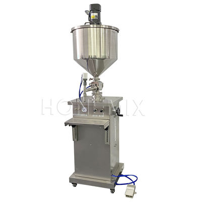 Máquina de enchimento de recheio de alimentos de barragem vertical remo de mistura controle pneumático