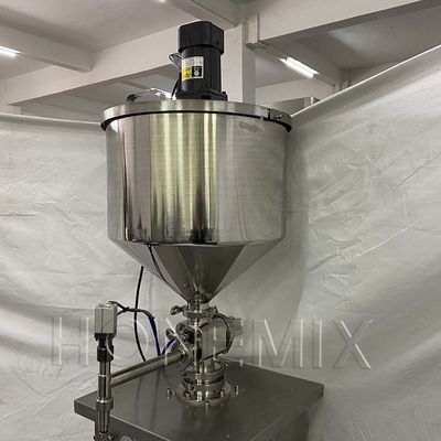 Máquina de enchimento de recheio de alimentos de barragem vertical remo de mistura controle pneumático