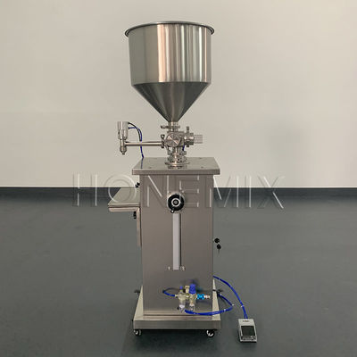 Máquina de enchimento de pistão vertical Máquina de enchimento de creme de controlo pneumático Segurança
