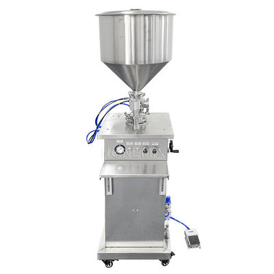 Máquina de enchimento de pistão vertical Máquina de enchimento de creme de controlo pneumático Segurança