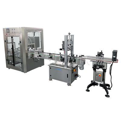 Máquinas de enchimento de líquido de garrafas de molho de 220V Controle PLC Design à prova de vazamento